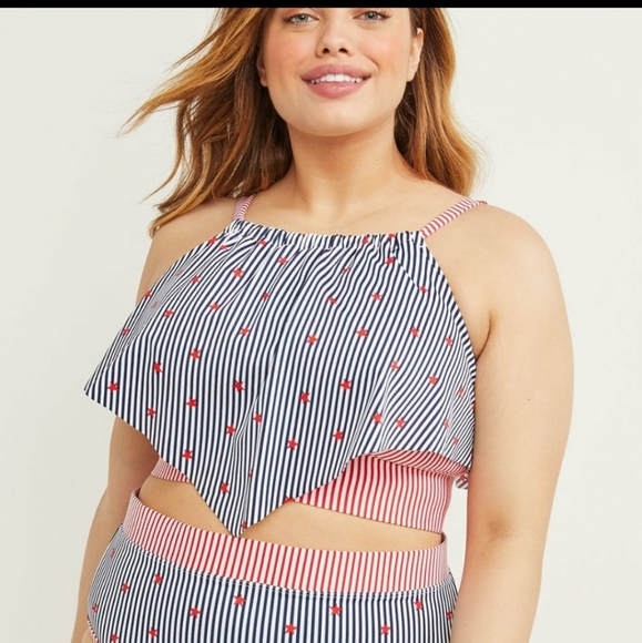 🔶Cacique size 24 swim top onlyl - Picture 1 of 6